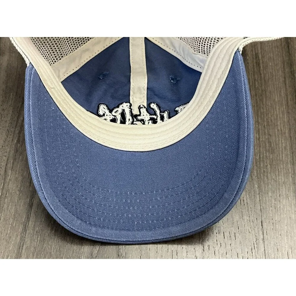 Salt Life Hat Cap Snap Back Youth Blue White Mesh Fishing Outdoor Adjustable